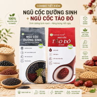 Combo Tiết Kiệm Ngũ Cốc Dưỡng Sinh + Ngũ Cốc Táo Đỏ